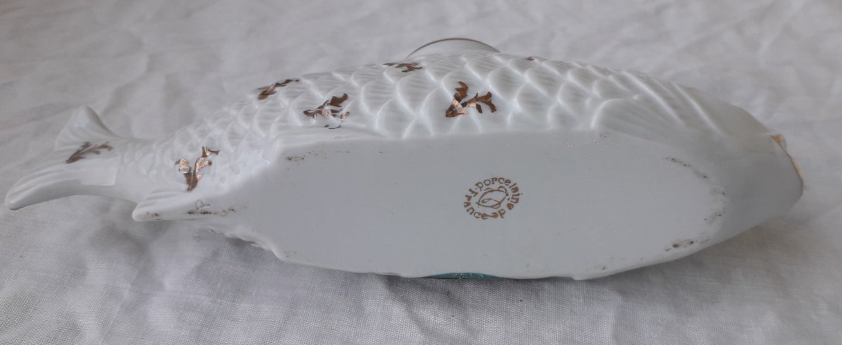 Saleron en porcelaine poisson
