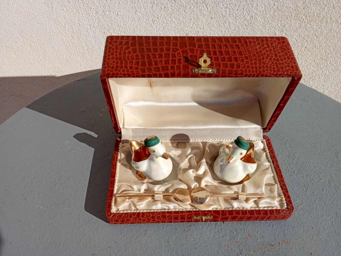 Salière et Poivrière Vintage en Porcelaine de Limoges 