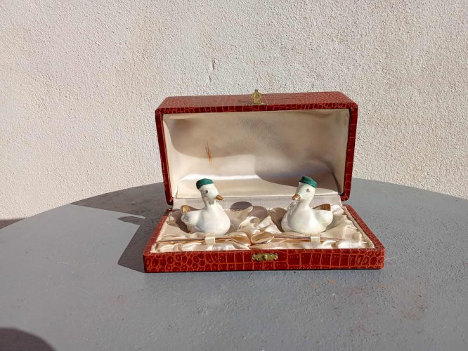 Salière et Poivrière Vintage en Porcelaine de Limoges 