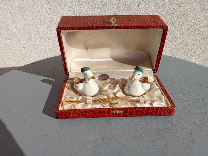 Salière et Poivrière Vintage en Porcelaine de Limoges 