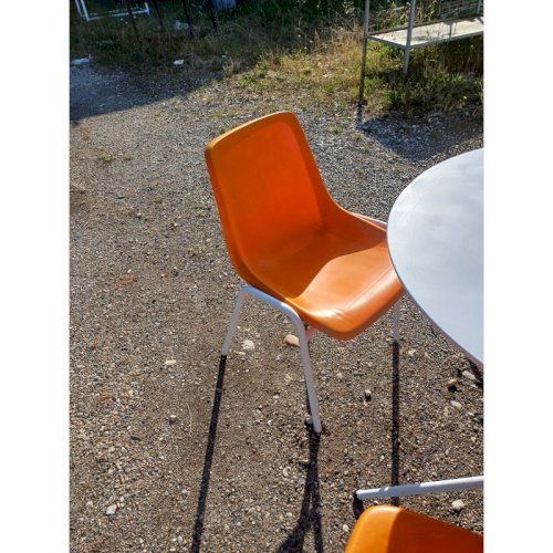 Salon de Jardin Vintage Fer et Plastic