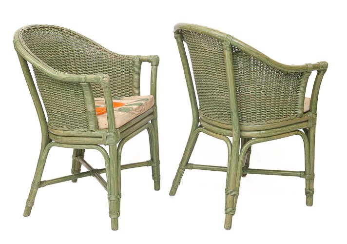 Salon en rotin par Maugrion, 1980