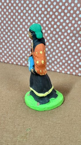 SANTON M. CHAVE AUBAGNE POUR CRECHE EN TERRE CUITE PEINTE N° 36