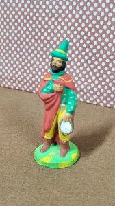 SANTON M. CHAVE AUBAGNE POUR CRECHE EN TERRE CUITE PEINTE N° 37