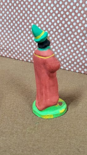 SANTON M. CHAVE AUBAGNE POUR CRECHE EN TERRE CUITE PEINTE N° 37