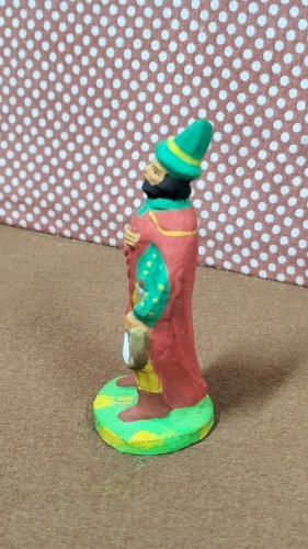 SANTON M. CHAVE AUBAGNE POUR CRECHE EN TERRE CUITE PEINTE N° 37