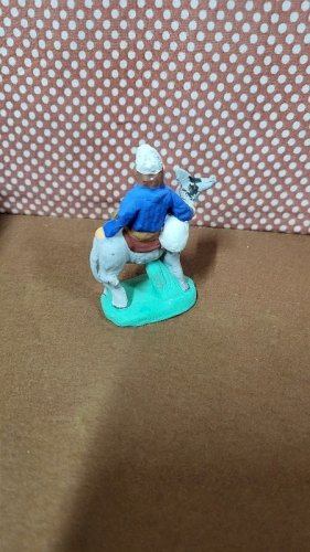 SANTON M. CHAVE AUBAGNE POUR CRECHE EN TERRE CUITE PEINTE N° 47