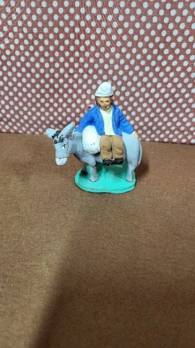 SANTON M. CHAVE AUBAGNE POUR CRECHE EN TERRE CUITE PEINTE N° 47