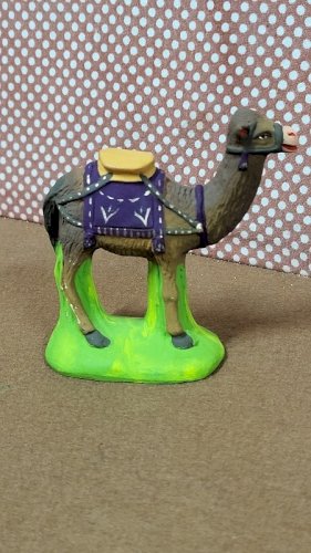 SANTON MARCEL CARBONEL POUR CRECHE EN TERRE CUITE PEINTE N° 15