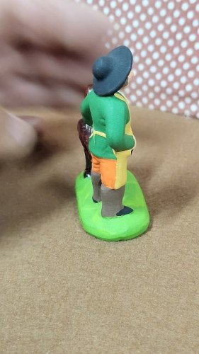 SANTON MARCEL CARBONEL POUR CRECHE EN TERRE CUITE PEINTE N° 22