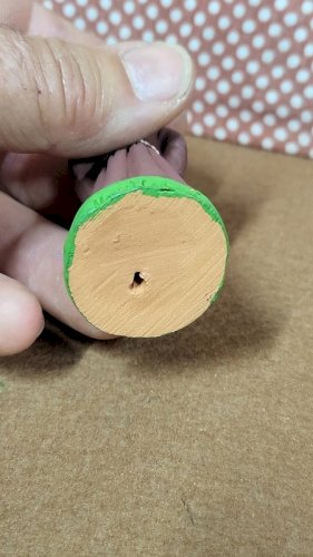 SANTON MARCEL CARBONEL POUR CRECHE EN TERRE CUITE PEINTE N° 6