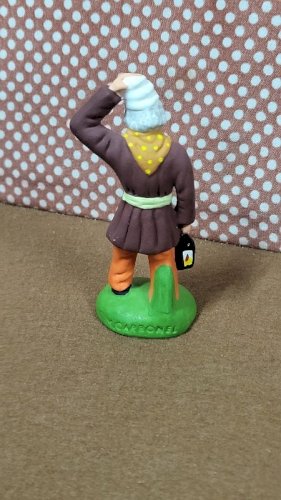 SANTON MARCEL CARBONEL POUR CRECHE EN TERRE CUITE PEINTE N° 9