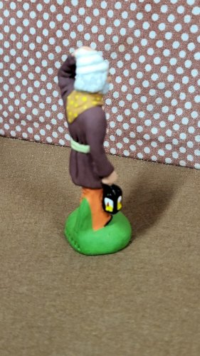 SANTON MARCEL CARBONEL POUR CRECHE EN TERRE CUITE PEINTE N° 9