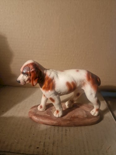 santon S JOUGLAS  11 X 14   .. 28  LE CHIEN DE CHASSE