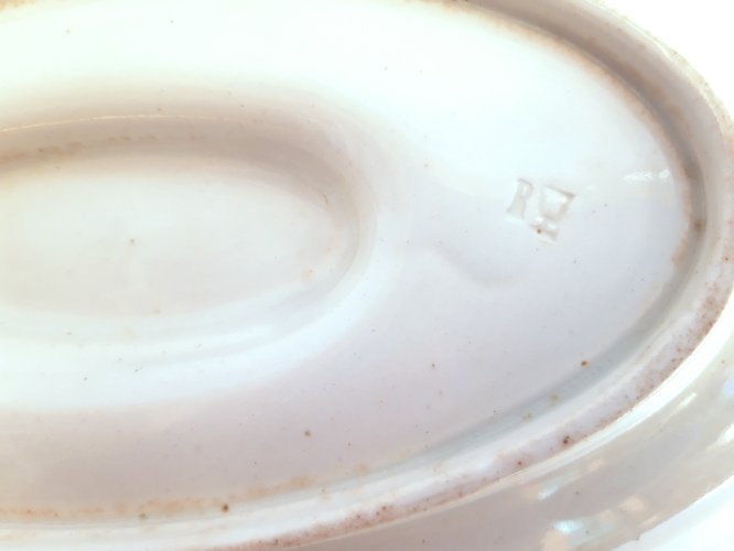 Saucière 19ème faïence de Lunéville