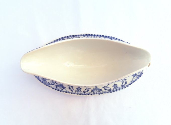 Saucière 19ème faïence de Lunéville