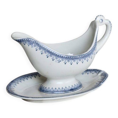 Saucière ancienne en terre de fer – Modèle Bordure