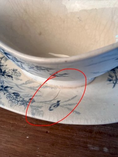 Saucière Creil et Montereau modèle Linotte