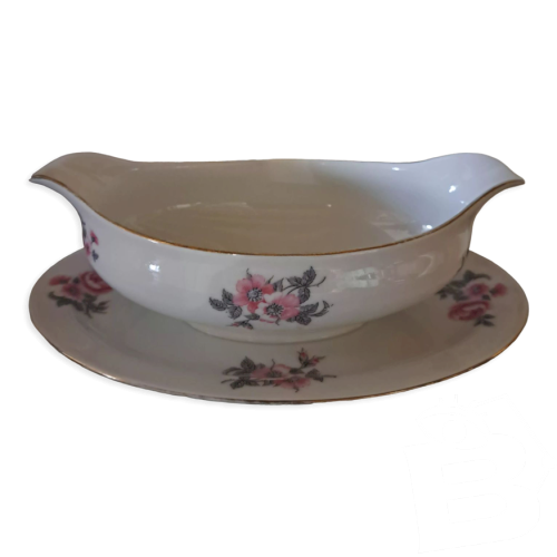 Saucière En Porcelaine Blanche - 20 X 20 X 14 Cm, Design Irrégulier, Passe Au Micro-ondes Et Lave-vaisselle