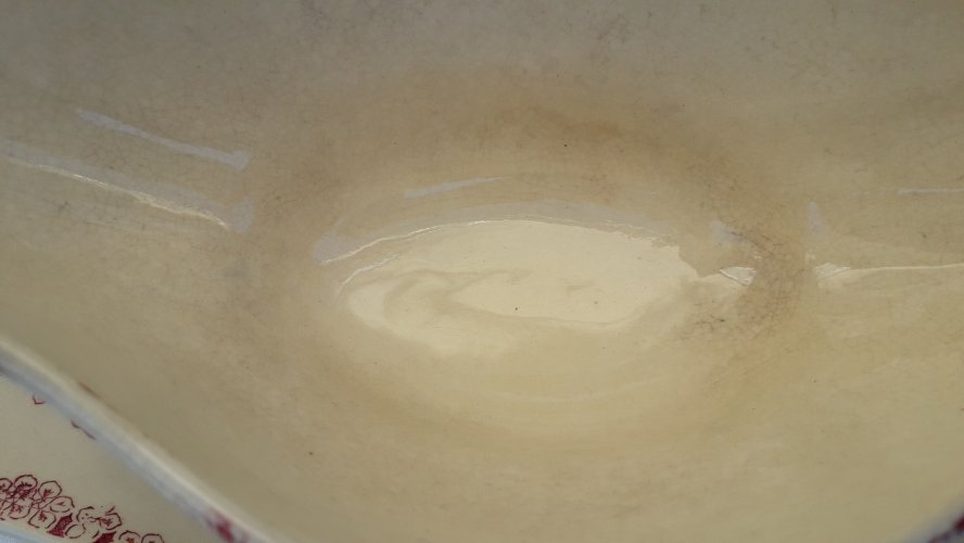 Saucière faïence Gien terre de fer