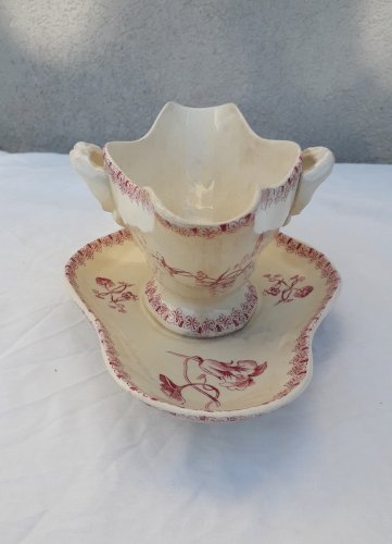 Saucière faïence Gien terre de fer