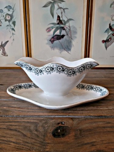 Saucière terre de fer La Française EGT Ibéria - faïence de lest