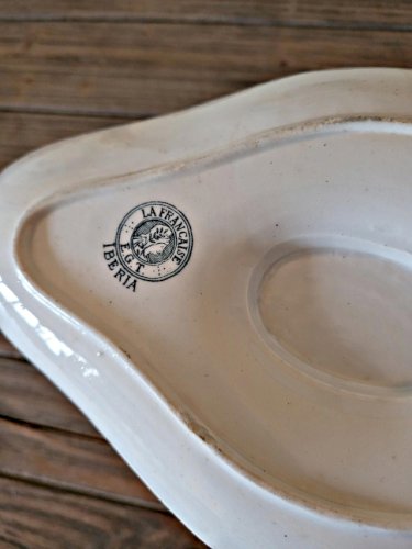 Saucière terre de fer La Française EGT Ibéria - faïence de lest