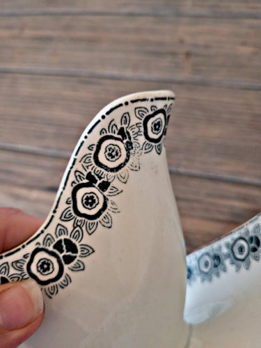 Saucière terre de fer La Française EGT Ibéria - faïence de lest