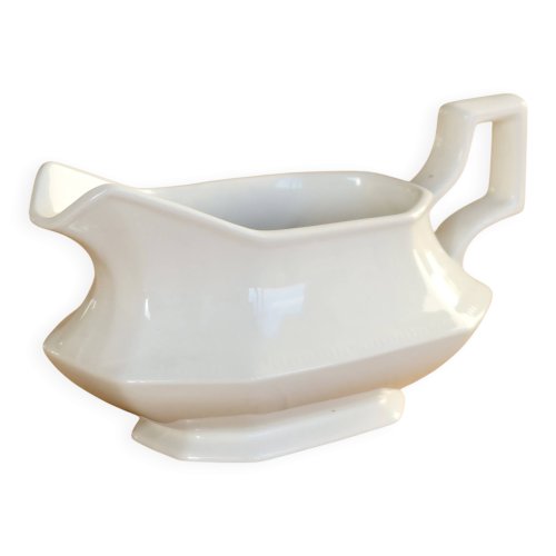 Saucière vintage en porcelaine anglaise Johnson Brothers modèle Perle