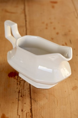 Saucière vintage en porcelaine anglaise Johnson Brothers modèle Perle