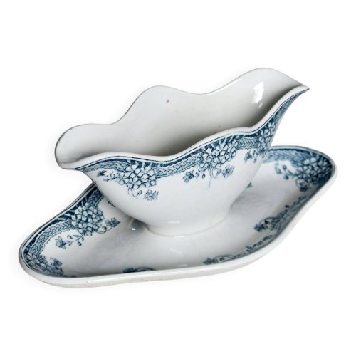 Saucière vintage faïence Saint Amand Nouvelle Usine Céramique du Nord - Mod