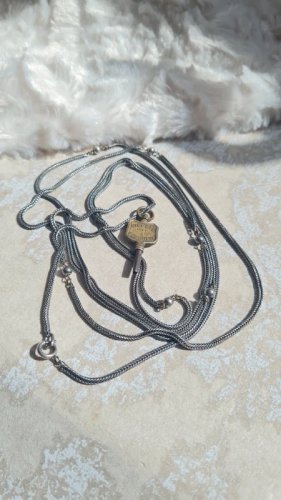 sautoir Ancien - chaine longue de montre à gousset et clé