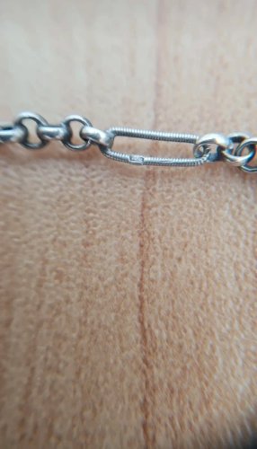 sautoir ancien -collier- chaine à gousset très longue en argent