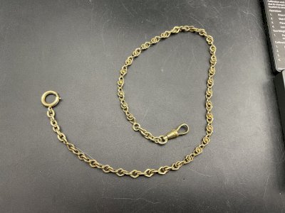 Sautoirs Chaine de Montre CHATELAINE en Argent vermeil niellé XIXème.