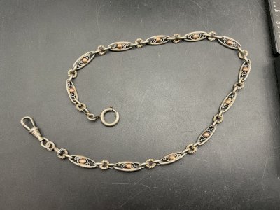 Sautoirs Chaine de Montre CHATELAINE en Argent XIXème .