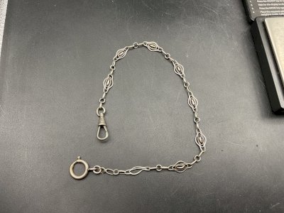 Sautoirs Chaine de Montre CHATELAINE en Argent XIXème.