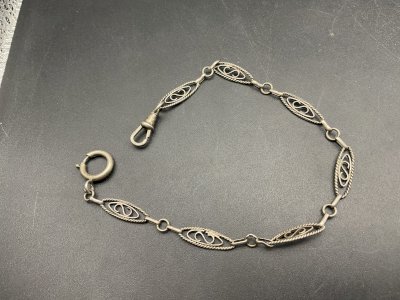 Sautoirs Chaine de Montre CHATELAINE en Argent XIXème.