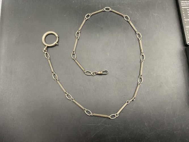 Sautoirs Chaine de Montre CHATELAINE en Argent XIXème.