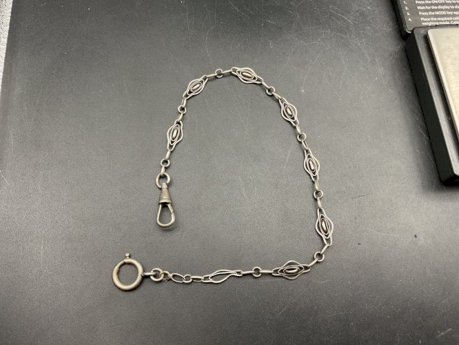 Sautoirs Chaine de Montre CHATELAINE en Argent XIXème.