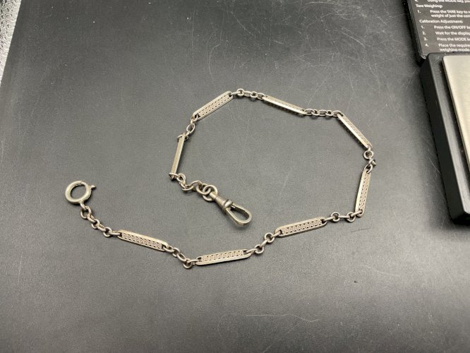 Sautoirs Chaine de Montre CHATELAINE en Argent XIXème.