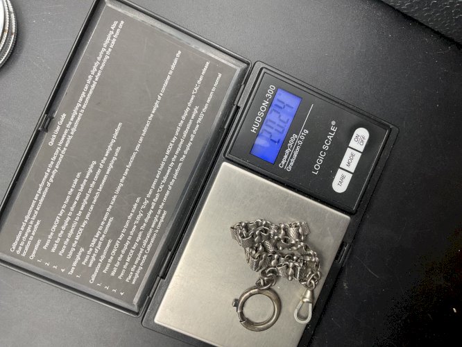 Sautoirs Chaine de Montre CHATELAINE en Argent XIXème.