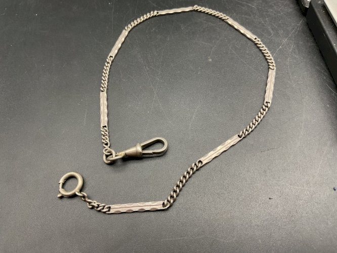 Sautoirs Chaine de Montre CHATELAINE en Argent XIXème.