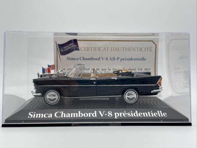  Simca Chambord V8 Présidentielle Charles De Gaulle 1/43 Atlas