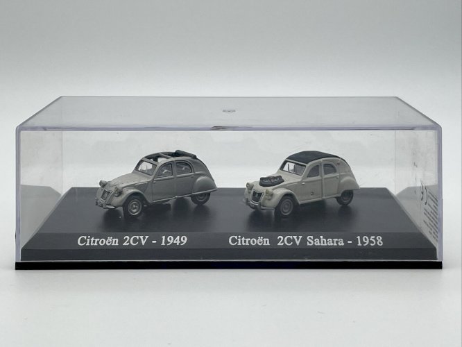  Coffret Citroën 2CV (1949) et Citroën 2CV Sahara (1958) HO