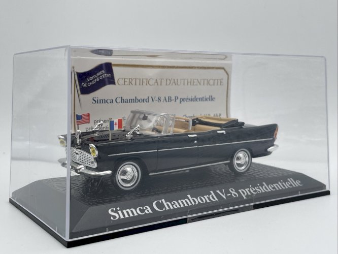  Simca Chambord V8 Présidentielle Charles De Gaulle 1/43 Atlas