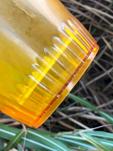 Sceau à glaçons vintage jaune