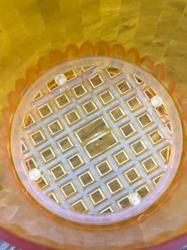 Sceau à glaçons vintage jaune