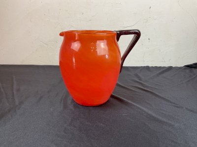 Schneider , Pichet à orangeade En Pâte De Verre