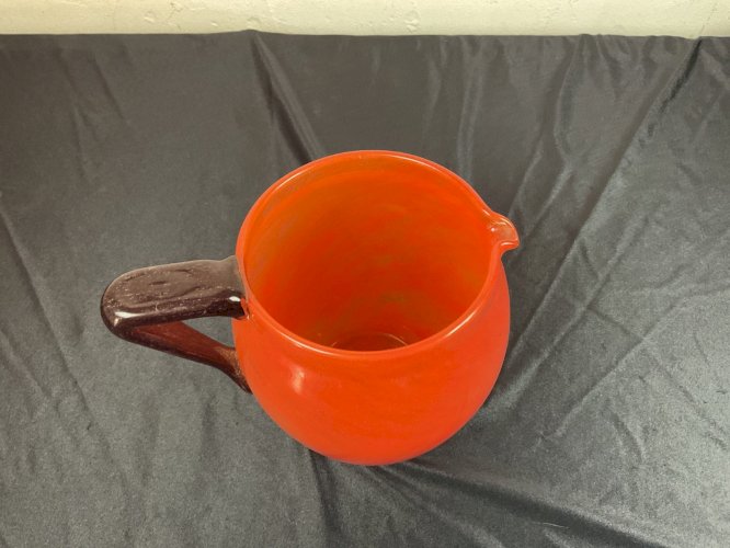 Schneider , Pichet à orangeade En Pâte De Verre