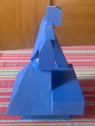 Sculpture abstraite construction dans la sphére d'après Georges Vantongerloo